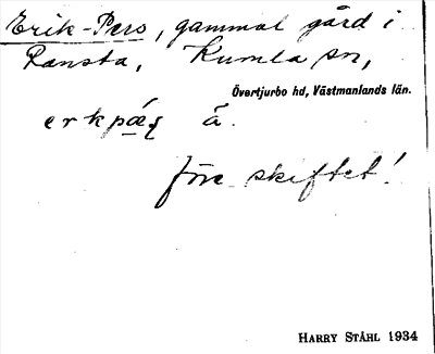 Bild på arkivkortet för arkivposten Erik-Pers