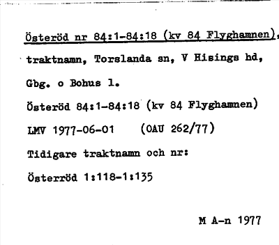 Bild på arkivkortet för arkivposten Österöd (kv 84 Flyghamnen)