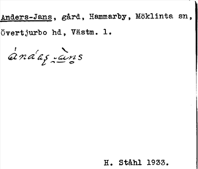 Bild på arkivkortet för arkivposten Anders-Jans