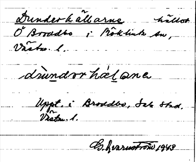 Bild på arkivkortet för arkivposten Dunderkällarne