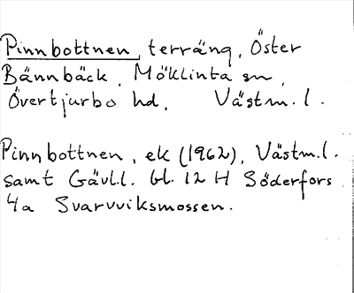 Bild på arkivkortet för arkivposten Pinnbottnen
