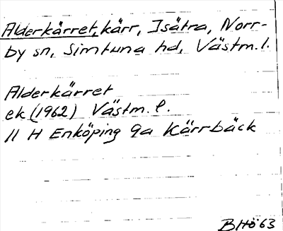 Bild på arkivkortet för arkivposten Alderkärret