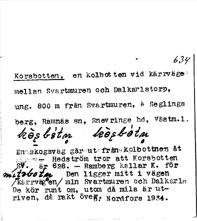 Bild på arkivkortet för arkivposten Korsbotten