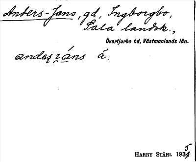 Bild på arkivkortet för arkivposten Anders-Jans