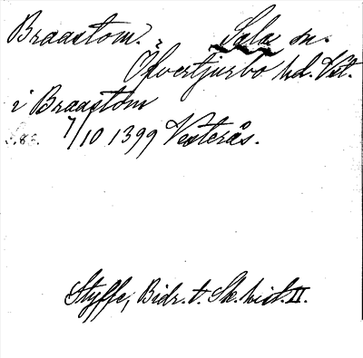 Bild på arkivkortet för arkivposten Braastom