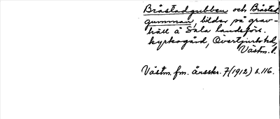 Bild på arkivkortet för arkivposten Bråstadgubben och Bråstad gumman