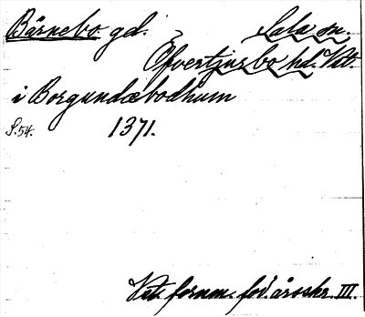 Bild på arkivkortet för arkivposten Bårnebo