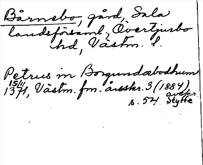 Bild på arkivkortet för arkivposten Bårnebo