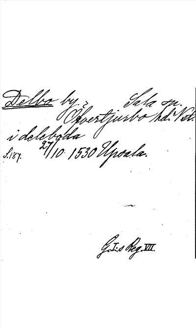 Bild på arkivkortet för arkivposten Delbo