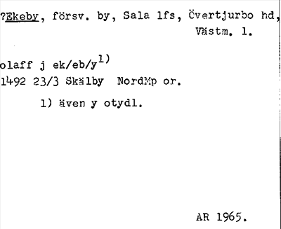 Bild på arkivkortet för arkivposten ?Ekeby