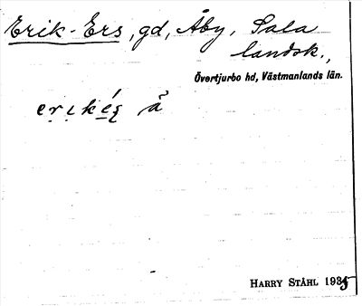 Bild på arkivkortet för arkivposten Erik-Ers