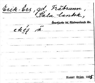 Bild på arkivkortet för arkivposten Erik-Ers