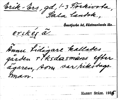 Bild på arkivkortet för arkivposten Erik-Ers