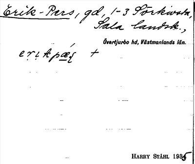 Bild på arkivkortet för arkivposten Erik-Pers