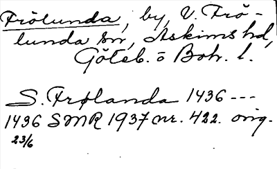 Bild på arkivkortet för arkivposten Frölunda