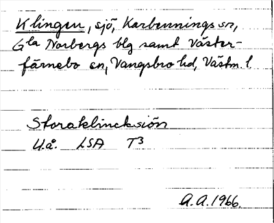Bild på arkivkortet för arkivposten Klingen