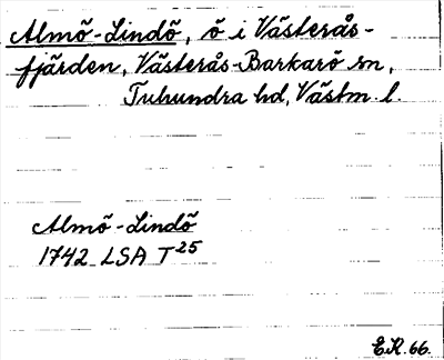 Bild på arkivkortet för arkivposten Almö-Lindö