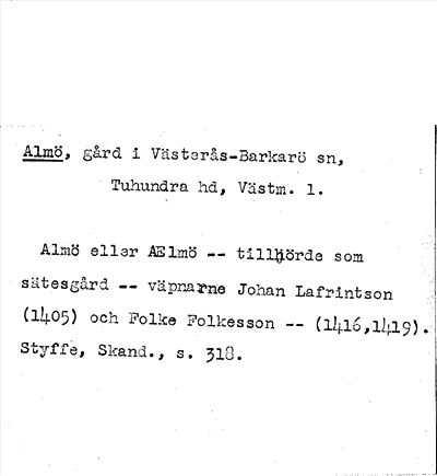 Bild på arkivkortet för arkivposten Almö