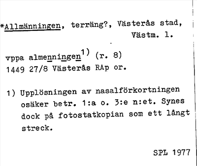 Bild på arkivkortet för arkivposten *Allmänningen