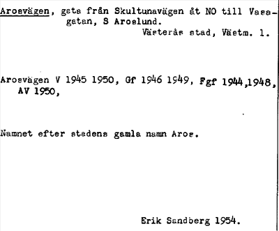 Bild på arkivkortet för arkivposten Arosvägen