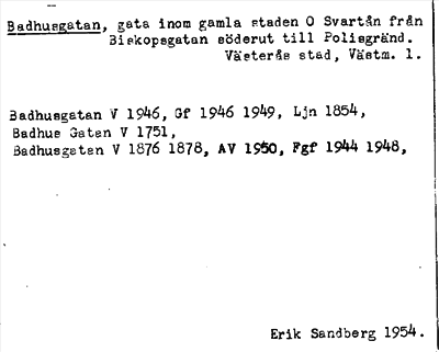 Bild på arkivkortet för arkivposten Badhusgatan