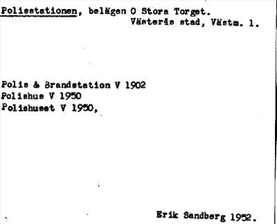 Bild på arkivkortet för arkivposten Polisstationen