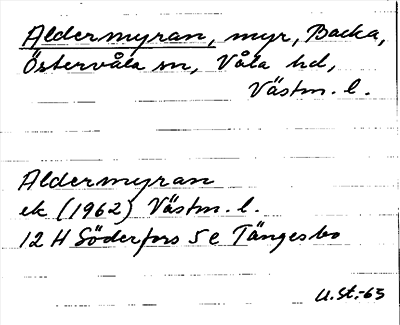 Bild på arkivkortet för arkivposten Aldermyran