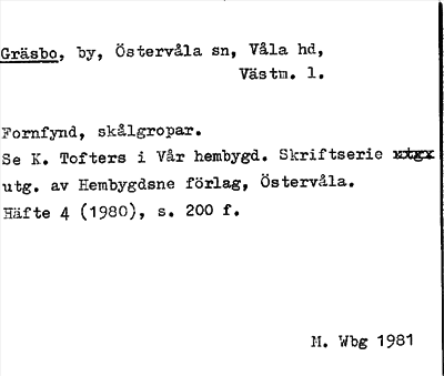 Bild på arkivkortet för arkivposten Gräsbo