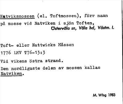 Bild på arkivkortet för arkivposten Natviksmossen
