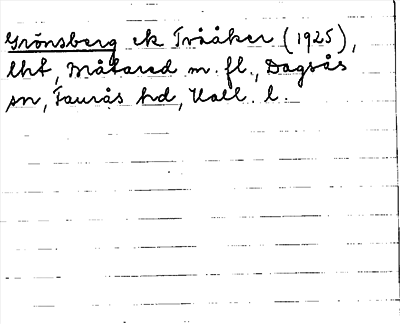 Bild på arkivkortet för arkivposten Grönsberg