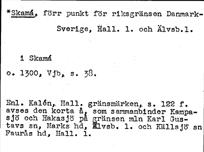 Bild på arkivkortet för arkivposten *Skamá