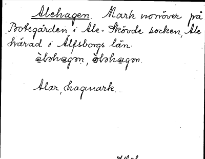 Bild på arkivkortet för arkivposten Alehagen