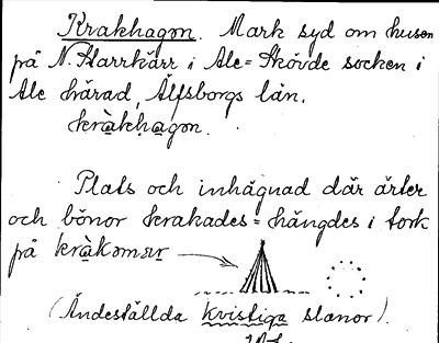 Bild på arkivkortet för arkivposten Krakhagen