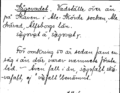 Bild på arkivkortet för arkivposten Sågevadet
