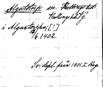 Bild på arkivkortet för arkivposten Algutstorp