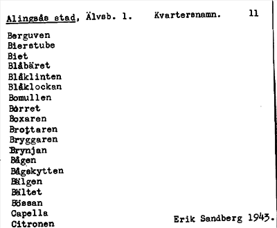 Bild på arkivkortet för arkivposten Alingsås stad