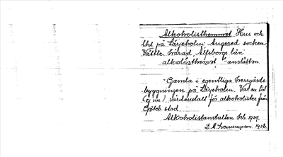 Bild på arkivkortet för arkivposten Alkoholisthemmet