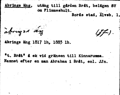 Bild på arkivkortet för arkivposten Abrings äng