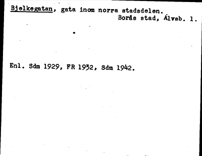 Bild på arkivkortet för arkivposten Bjelkegatan