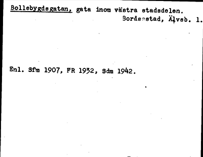Bild på arkivkortet för arkivposten Bollebygdsgatan