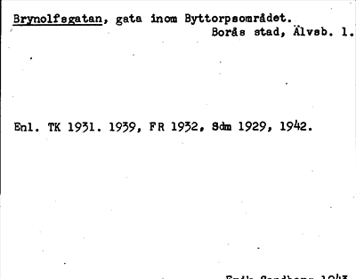 Bild på arkivkortet för arkivposten Brynolfsgatan