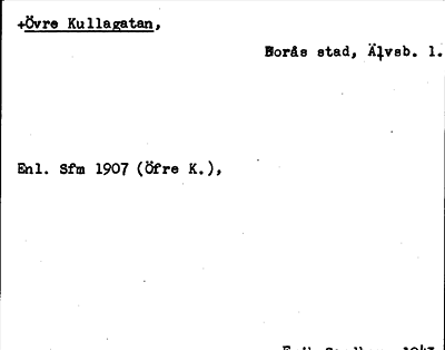 Bild på arkivkortet för arkivposten +Övre Kullagatan