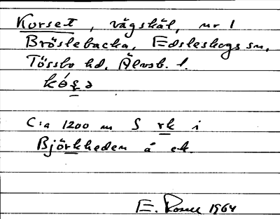 Bild på arkivkortet för arkivposten Korset