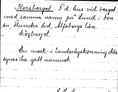 Bild på arkivkortet för arkivposten Korsberget