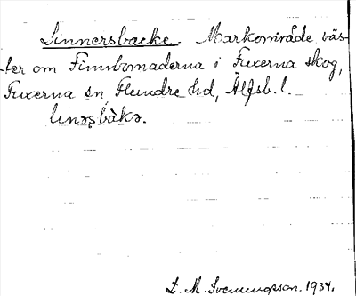 Bild på arkivkortet för arkivposten Linnersbacke
