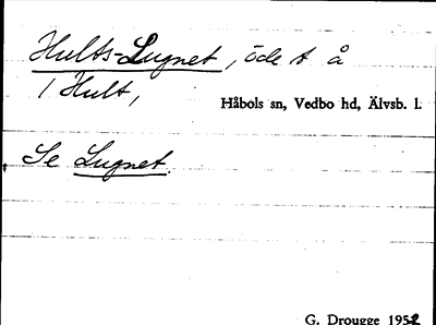 Bild på arkivkortet för arkivposten Hults-Lugnet, se Lugnet