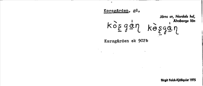Bild på arkivkortet för arkivposten Korsgården