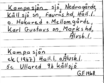 Bild på arkivkortet för arkivposten Kampasjön