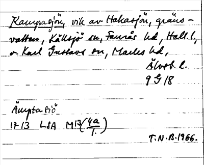 Bild på arkivkortet för arkivposten Kampasjön