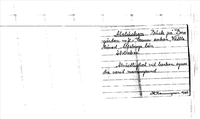 Bild på arkivkortet för arkivposten Alebäcken